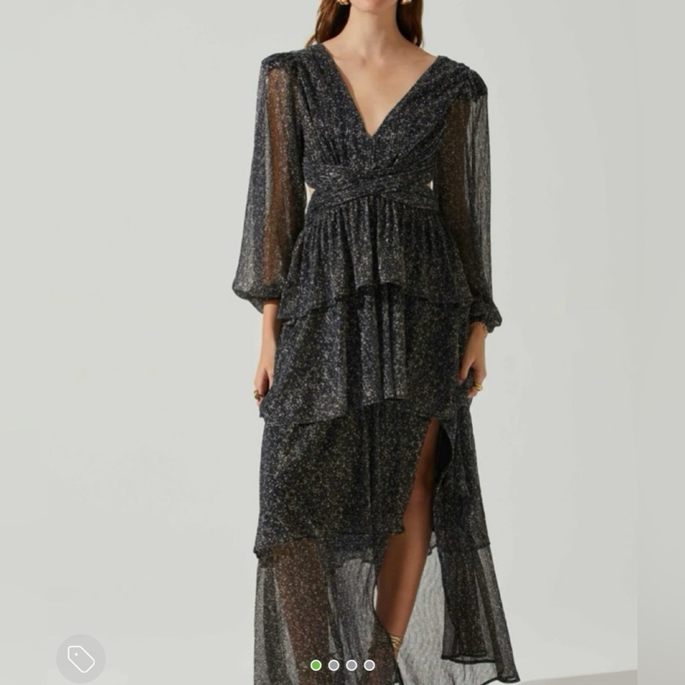 ASTR Anora Floral Tiered Maxi Dress